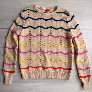 THML Multicolor Wave Embroidered Sweater Size M